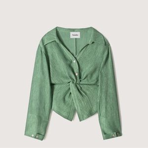 Nanushka Green Long Sleeve Dress